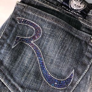 Rock & Republic Swarovski Crystal Jeans